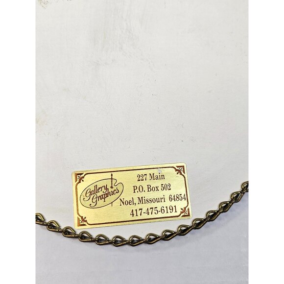 Victorian Flue Cover With Cupid Child Print & Metal Chain Frame 11" X 7.5" - Picture 3 of 11